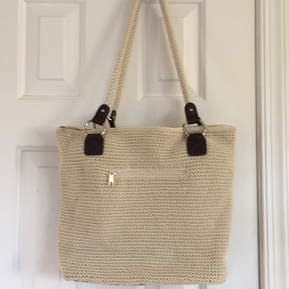 Croft and Barrow Large Woven Pattern Shoulder Bag